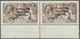 Irland: 1927, Soarstat Overprints, 2s.6d. Brown, Bottom Marginal Horiz. Pair (folded And Slightly Se - Covers & Documents