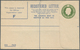 Delcampe - Irland - Ganzsachen: British Dominion: 1923, King Georg V. 5 D. Olive Green Registered Envelope With - Postwaardestukken