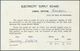 Irland - Ganzsachen: Electricity Supply Board: 1969, 3 D. Blue Printed Matter Card (Disconnection Of - Postwaardestukken