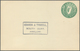 Irland - Ganzsachen: ESSO: 1960, 2 D. Olive Green Card, Unused And Second Card With Part Of An Indis - Postwaardestukken