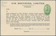 Irland - Ganzsachen: Pim Brothers, Ltd., Dublin: 1941, 1/2 D. Pale Green "proxy" Card, Text In Black - Interi Postali