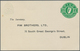 Irland - Ganzsachen: Pim Brothers, Ltd., Dublin: 1944, 1/2 D. Pale Green "proxy" Card, Text In Black - Postal Stationery