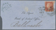 Irland - Stempel: 1857, 1 D Red-brown, Tied By Spoon Cancel GALWAY, FE 10 185(..)/ 232, Single On Co - Andere & Zonder Classificatie