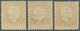 Island: 1924/1926, Drei Aufdruckwerte Mit 2 Kr. Auf 25 A. Orange, 10 Kr. Auf 50 A. Lilarot Bzw. Auf - Andere & Zonder Classificatie