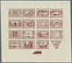 Island: 1930, Composite Die Proof Sheet In Dark Brown Of Design Plate Only Of The Complete Set Of 16 - Andere & Zonder Classificatie