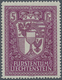 Liechtenstein: 1935 5 Fr. Schwarzrotviolett, Postfrisch Und In Sehr Guter Erhaltung. (Mi. 850,- €) - Brieven En Documenten