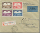 Luxemburg: 1932, Complete Set "Breguet Biplane" On Registered Cover From Luxembourg-Ville, 6.8.32, W - Brieven En Documenten