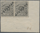 Luxemburg - Dienstmarken: 1875, 2 C. Schwarz Als Waagerechtes Aufdrucktypenpaar Mit Einmal Kopfstehe - Servizio