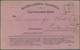 Luxemburg - Ganzsachen: 1873, Pre-printing Question Card ("Rückantwort Bezahlt" Scratched Out) Used - Postwaardestukken
