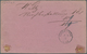 Luxemburg - Ganzsachen: 1873, Pre-printing Question Card ("Rückantwort Bezahlt" Scratched Out) Used - Interi Postali