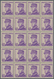 Monaco: 1938, Prince Louis II. As General 65c. Violet Block Of 20, Mint Never Hinged, Mi. € 800,-- ( - Neufs