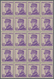 Monaco: 1938, Prince Louis II. As General 65c. Violet Block Of 20, Mint Never Hinged, Mi. € 800,-- ( - Ongebruikt