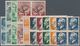 Monaco: 1945/1951, PRE-CANCELS Set Of Ten Different Stamps Incl. 60c. Coat Of Arms, Views Of Monaco - Unused Stamps