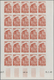 Monaco: 1948/1949, Pictorial Definitives Complete Set Of 13 In IMPERFORATE Blocks Of 25 From Lower M - Ongebruikt