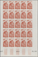 Monaco: 1948/1949, Pictorial Definitives Complete Set Of 13 In IMPERFORATE Blocks Of 25 From Lower M - Nuovi