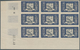 Delcampe - Monaco: 1949, Flugpostmarken Kompl. Satz In UNGEZÄHNTEN Neunerblocks Aus Der Linken Unteren Bogeneck - Unused Stamps