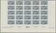 Monaco: 1951, Visiting Card Stamps Complete Set Of Five In IMPERFORATE Blocks Of 25 From Lower Margi - Nuovi