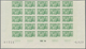 Monaco: 1951, Visiting Card Stamps Complete Set Of Five In IMPERFORATE Blocks Of 25 From Lower Margi - Ongebruikt