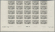 Delcampe - Monaco: 1951, Visiting Card Stamps Complete Set Of Five In IMPERFORATE Blocks Of 25 From Lower Margi - Ongebruikt