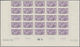 Delcampe - Monaco: 1951, Visiting Card Stamps Complete Set Of Five In IMPERFORATE Blocks Of 25 From Lower Margi - Ongebruikt