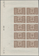 Delcampe - Monaco - Portomarken: 1946/1950, Postage Dues ‚ornaments‘ Complete Set Of 11 In IMPERFORATE Blocks O - Postage Due