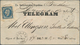 Norwegen: 1862, 4 Sk. Oskar I. On Registered, Preprinted Telegram Envelope From Trondheim To Vestera - Altri & Non Classificati