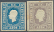 Österreich: 1858/1859, (1,05 Kr) Blau U. (1,05 Kr) Graulila Zeitungsmarken, Allseits Gerandet, Jewei - Altri & Non Classificati