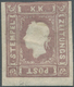 Österreich: 1859, (1,05 Kr) Graulila, Dreiseits Vollrandig, Oben Entlang Der Randlinie Geschnitten, - Altri & Non Classificati