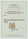 Österreich: 1920/1921, 4 Kreuzer (lebhaft)rot/schwärzlichkarminlila Wappenzeichnung Auf Dickem Papie - Andere & Zonder Classificatie