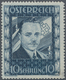 Österreich: 1936, Dollfuß 10 S. Dunkelblau Postfrisch, Mi. € 1.400,-- (ANK. 588, € 1.500,--) - Andere & Zonder Classificatie
