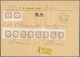 Österreich - Portomarken: 1900/1901, 10x 1 Heller Dkl'gelbbraun Im 8er-Streifen Und Paar Ungezähnt A - Strafport
