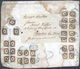 Österreich - Portomarken: 1907, 28 Stück 20 H Gelbbraun In Einheiten Auf Größerem Brief (Postsack) A - Segnatasse