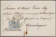 Österreichische Post In Der Levante: 1884, 10 Soldi Blau/schwarz Doppeladler, Einzelfrankatur Auf Br - Oostenrijkse Levant