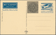 Delcampe - Österreich - Privatganzsachen: 1950, 1 S Blau Flugpost-Wertstempel, Komplette Serie Mit 6 Ungebrauch - Other & Unclassified