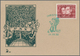 Österreich - Stempel: 1950, 60 G "Stille Nacht" Auf PAX-Karte Mit Grünem Stempel CHRISTKINDL, 24.XII - Macchine Per Obliterare (EMA)