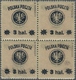 Polen: 1918/1919: Second Lublin Issue, 3 Hal. On 15 H. Rose, Block Of Four With Additional Inverted - Autres & Non Classés
