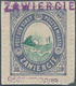 Polen - Bestellpostanstalten: ZARWIECE 1916, 10fen. Violet/green With Lilac Control Mark, On Piece C - Altri & Non Classificati