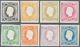 Portugal: 1866, Luis I. "Fita Curva", 5r. To 120r., 1905 Reprints, Complete Set Of Eight Values. - Unused Stamps