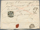 Rumänien: 1862, Single Manual-printed 30 Parale Blue On (double Used) Folded Letter Sent With Double - Altri & Non Classificati