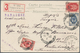 Russland: 1903, 3 K., 4 K. And 7 K. Tied "TASHKENT 10 I 1903" To Registered Ppc (2, Views Of Tashken - Used Stamps