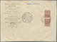 Russland: 1920 Illustrated Commercial Envelope Sent Registered From Bijsk, Tomsk To Reval (Tallin, L - Gebruikt