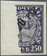 Russland: 1922, "7500 R" On 250 R Violet With Glued Paper Web (geklebte Papierbahn) Thereby The Left - Used Stamps