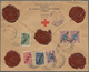 Russische Post In China: 1917, 3 C./3 K., 10 C./10 K., 15 C./15 K. (3 Inc. Pair) Tied "TIENTSIN ROSS - China