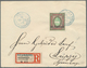 Russische Post In Der Levante - Staatspost: 1909, 35pi. On 3.50rbl. Green/brown, Single Franking On - Levant