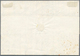 Schweiz - Genf: 1846 "Großer Adler" 5 C. Schwarz/gelbgrün, Gebraucht Auf Faltbrief 1848 Von Genf Nac - 1843-1852 Federal & Cantonal Stamps
