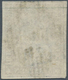 Schweiz: 1855, 5 Rp. Mattgraubraun Strubel Berner Druck II Mit Grünem Seidenfaden (Zu. Nr. 22F), Bef - Other & Unclassified