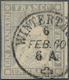 Schweiz: 1855, 1 Fr. Violettgrau Sitzende Helvetia, Berner Druck, Gestempelt "WINTERTHUR 6 FEB 60 6A - Other & Unclassified