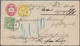 Schweiz: 1868/1875, 10 C Karmin Ganzsachenumschlag Mit Zfr 15 C Gelb U. 25 C Grün "Sitzende Helvetia - Altri & Non Classificati