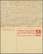 Schweiz - Ganzsachen: 1914, 10/10 C Rot Tell Antwortdoppelkarte (Type Querstriche Von H Und E In Hel - Stamped Stationery