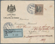 Serbien: 1905, 50 Para Dark-brown And Black, Single Franking On Registered Preprinted Cover "CABINET - Serbia